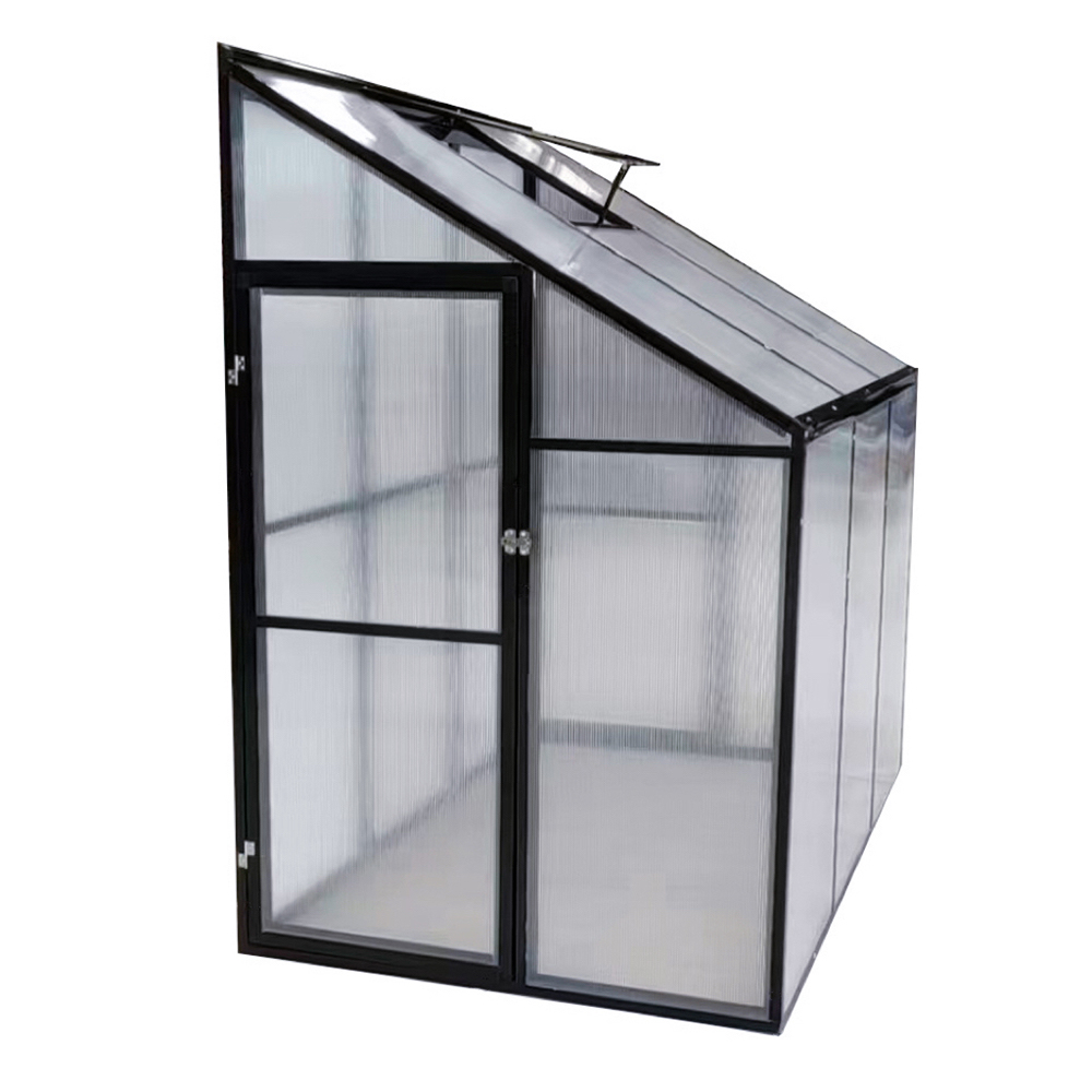 LG-NG190-3 182x122x195 cm Polycarbonat til baggård Lean To Green House